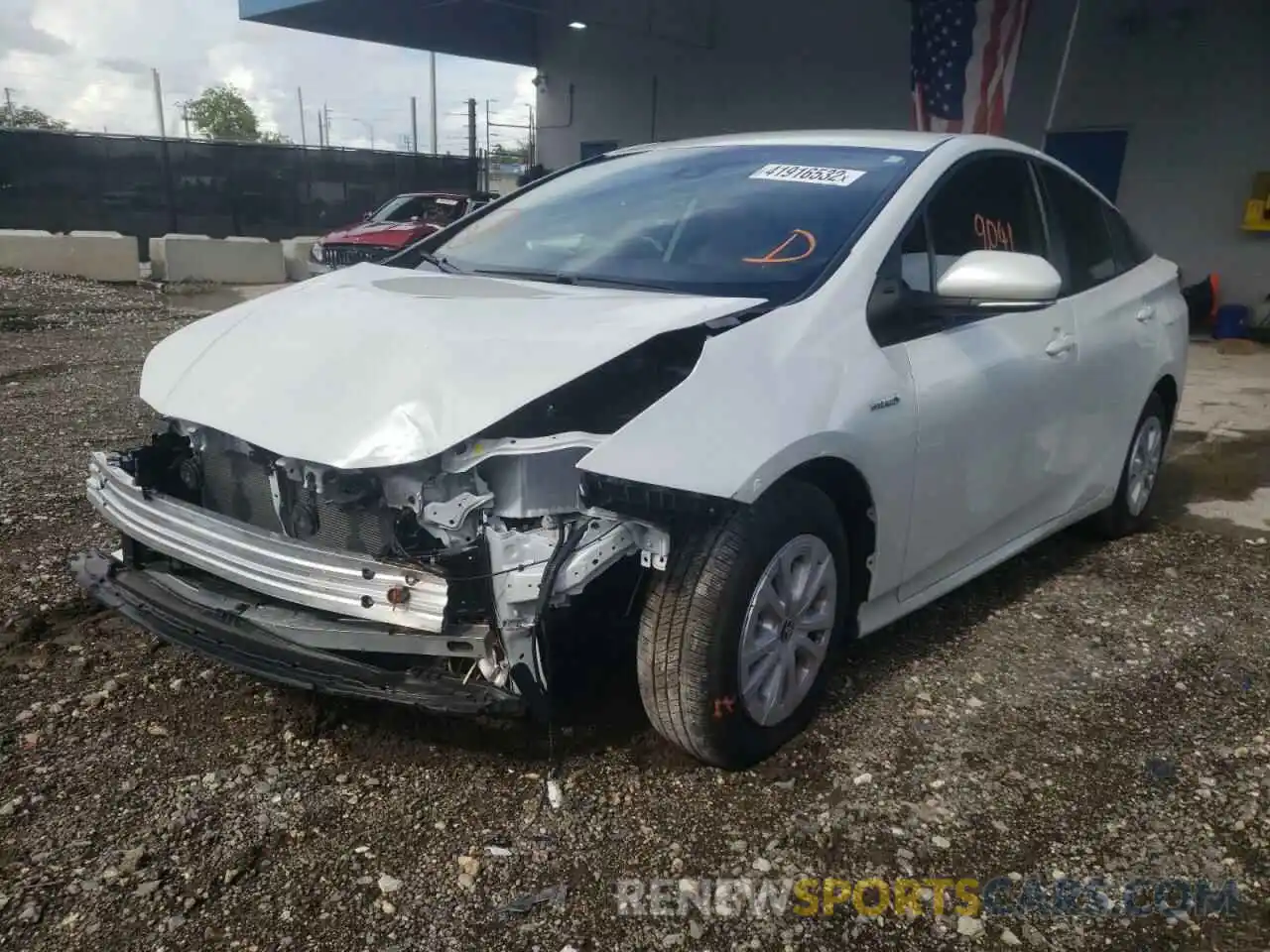 2 Photograph of a damaged car JTDKAMFU3N3155378 TOYOTA PRIUS NIGH 2022