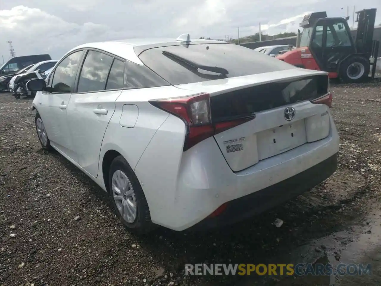 3 Photograph of a damaged car JTDKAMFU3N3155378 TOYOTA PRIUS NIGH 2022