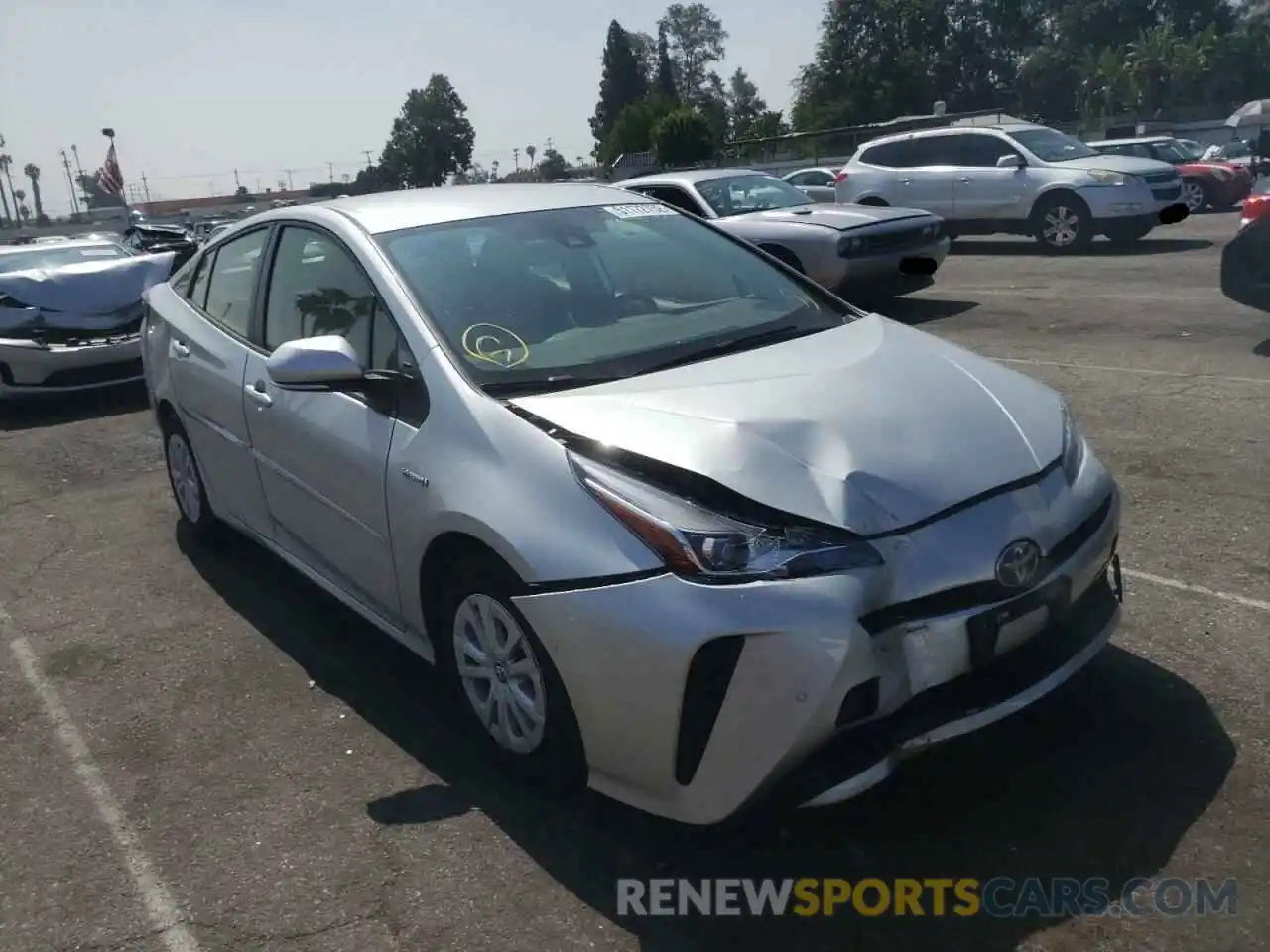 1 Photograph of a damaged car JTDKAMFU3N3157017 TOYOTA PRIUS NIGH 2022