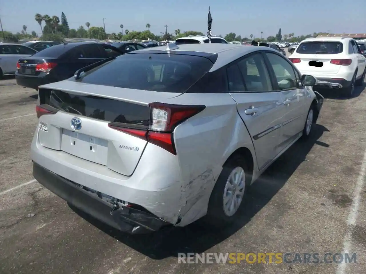 4 Photograph of a damaged car JTDKAMFU3N3157017 TOYOTA PRIUS NIGH 2022