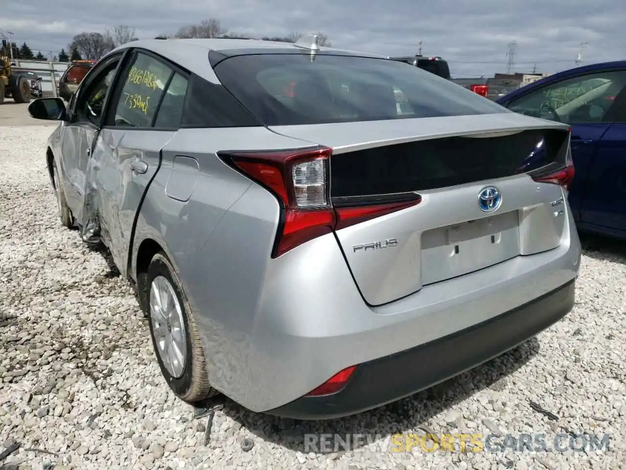 3 Photograph of a damaged car JTDKAMFU3N3159818 TOYOTA PRIUS NIGH 2022