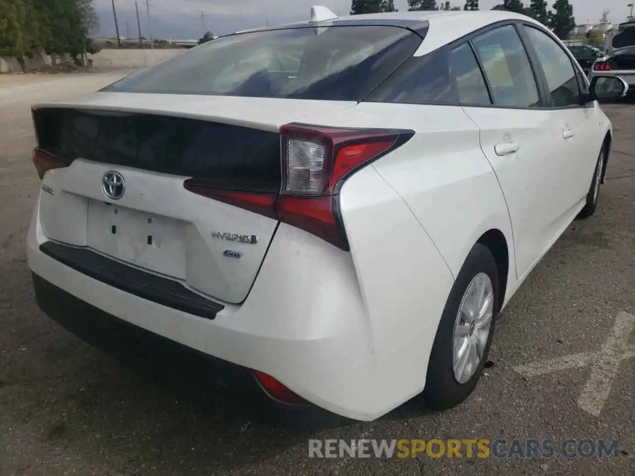 4 Photograph of a damaged car JTDKAMFU3N3162945 TOYOTA PRIUS NIGH 2022