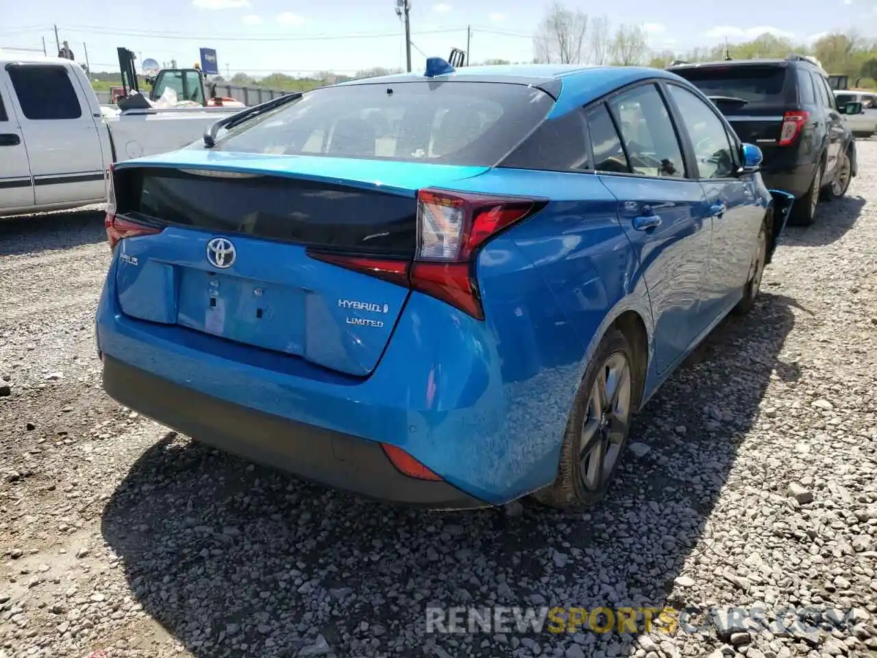 4 Photograph of a damaged car JTDKAMFU3N3166445 TOYOTA PRIUS NIGH 2022