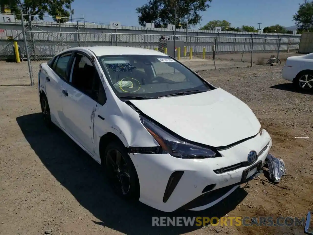 1 Photograph of a damaged car JTDKAMFU3N3172679 TOYOTA PRIUS NIGH 2022