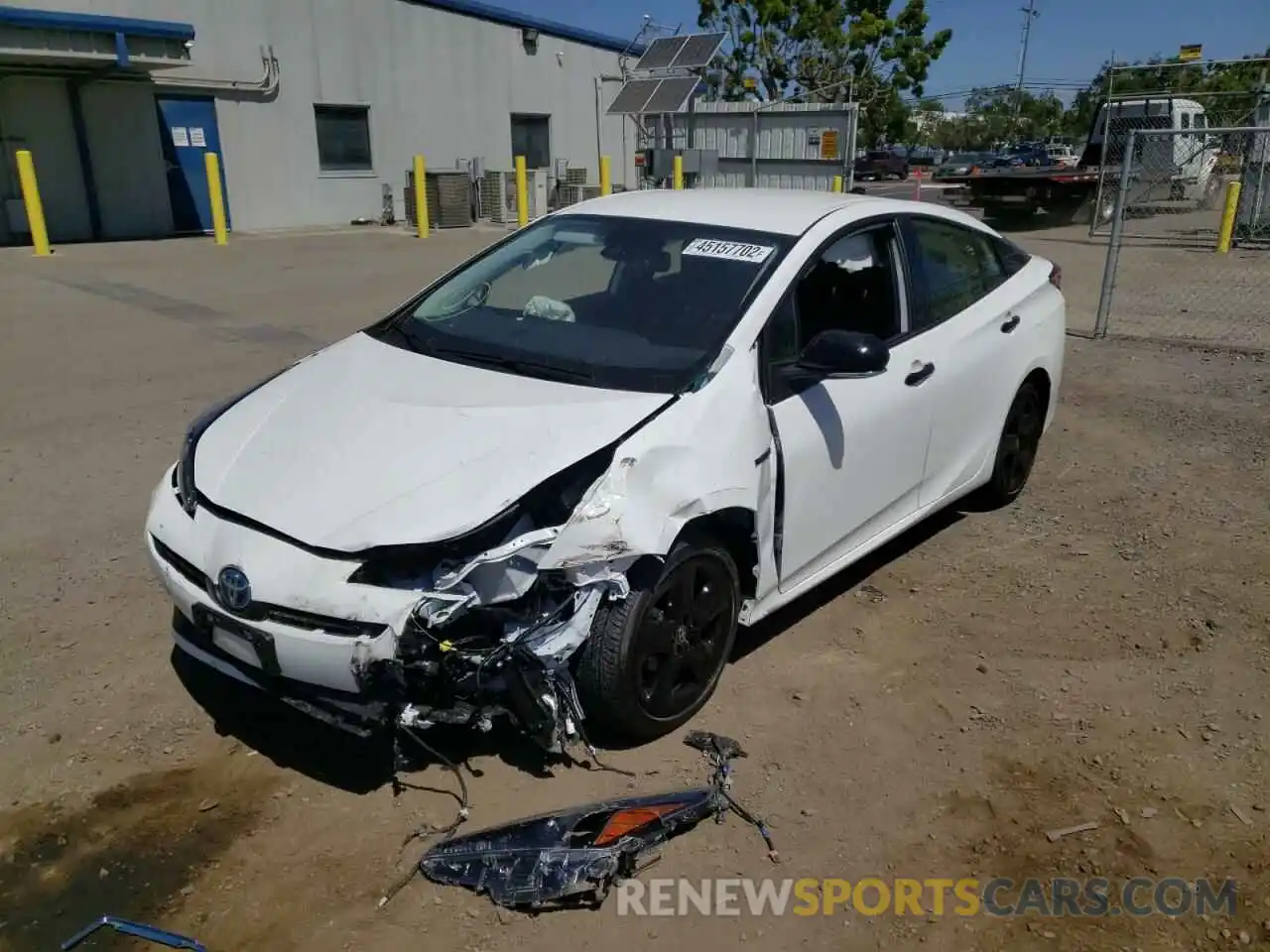 2 Photograph of a damaged car JTDKAMFU3N3172679 TOYOTA PRIUS NIGH 2022