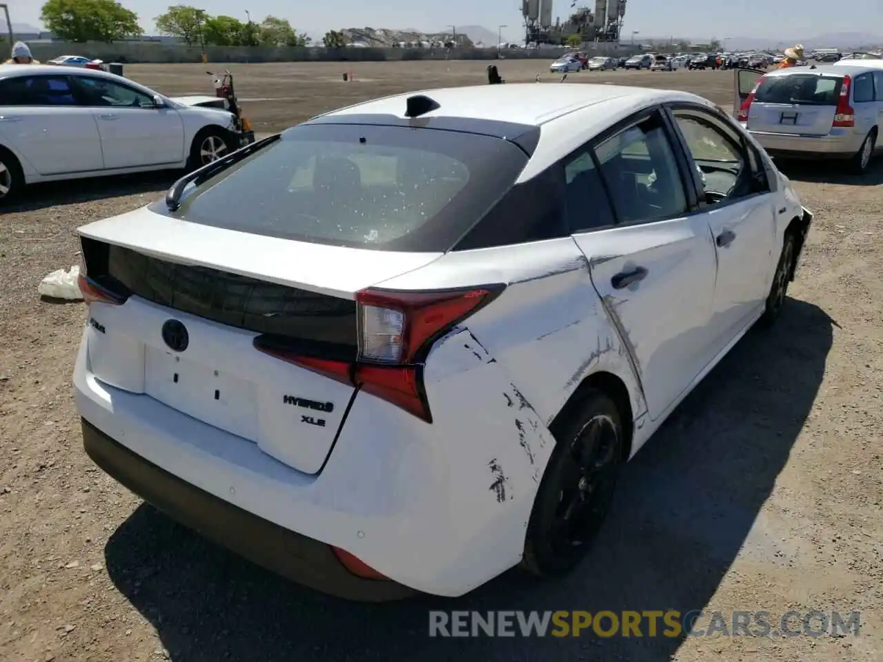 4 Photograph of a damaged car JTDKAMFU3N3172679 TOYOTA PRIUS NIGH 2022