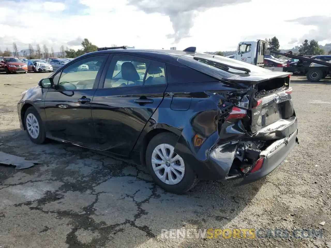 2 Photograph of a damaged car JTDKAMFU3N3179504 TOYOTA PRIUS NIGH 2022