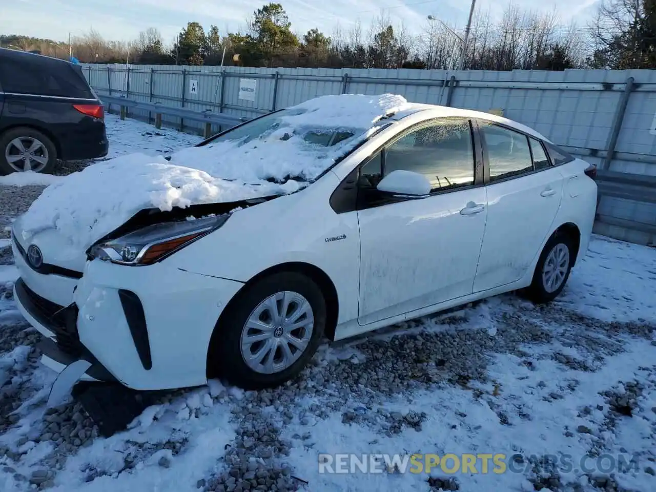 1 Photograph of a damaged car JTDKAMFU3N3181107 TOYOTA PRIUS NIGH 2022