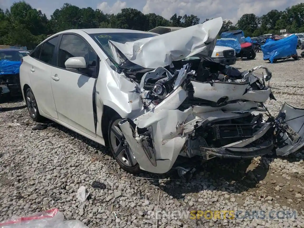 1 Photograph of a damaged car JTDKAMFU4N3157950 TOYOTA PRIUS NIGH 2022