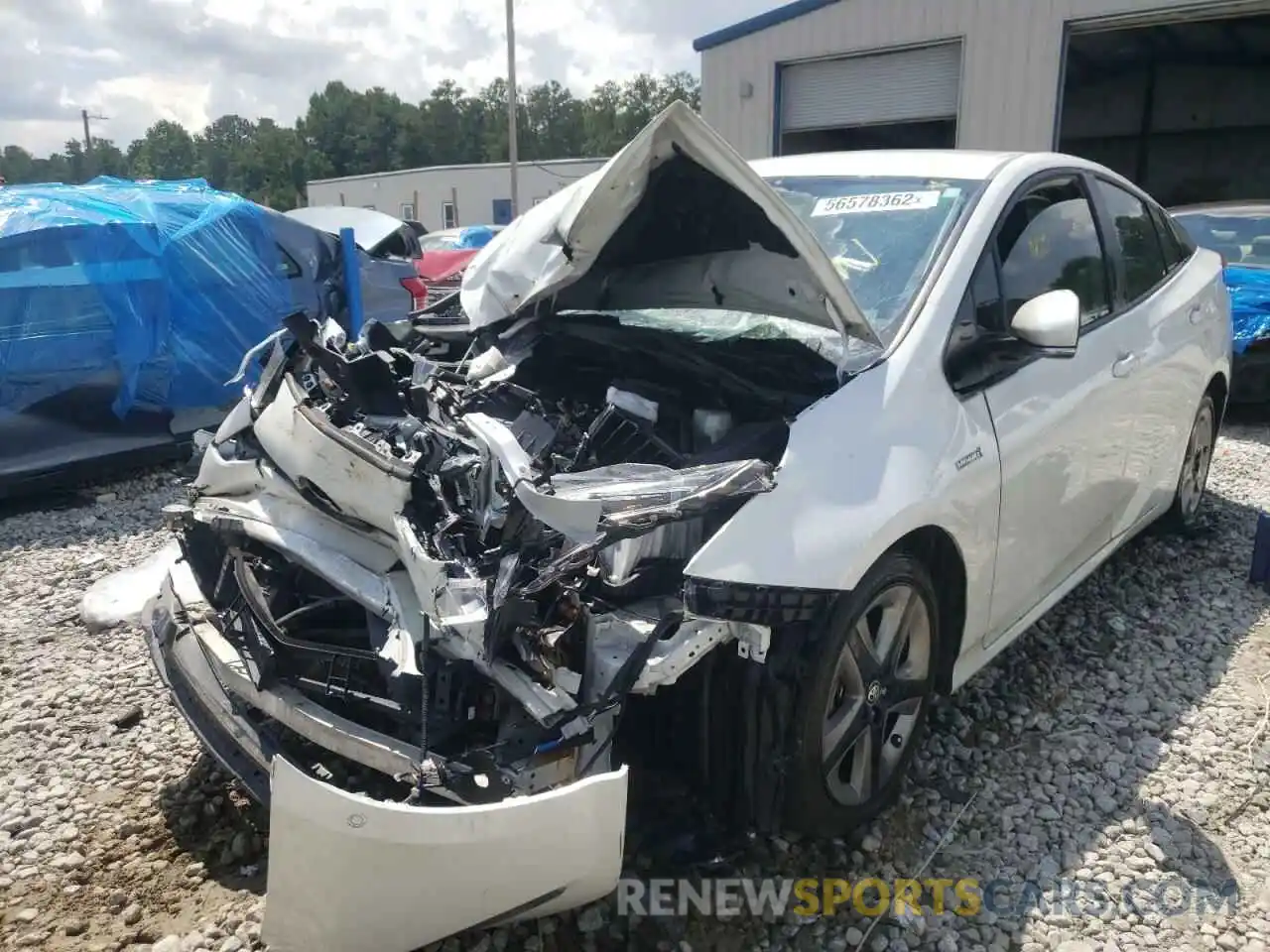 2 Photograph of a damaged car JTDKAMFU4N3157950 TOYOTA PRIUS NIGH 2022