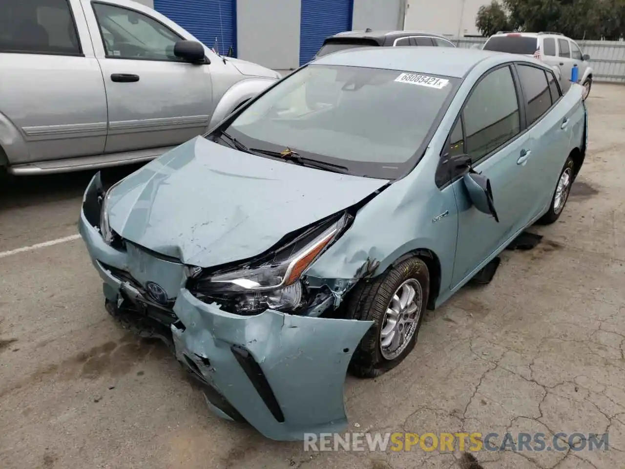 2 Photograph of a damaged car JTDKAMFU4N3158919 TOYOTA PRIUS NIGH 2022