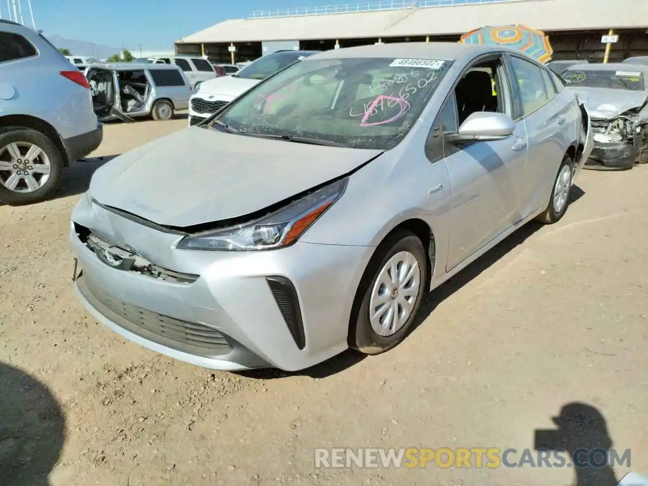 2 Photograph of a damaged car JTDKAMFU4N3160816 TOYOTA PRIUS NIGH 2022