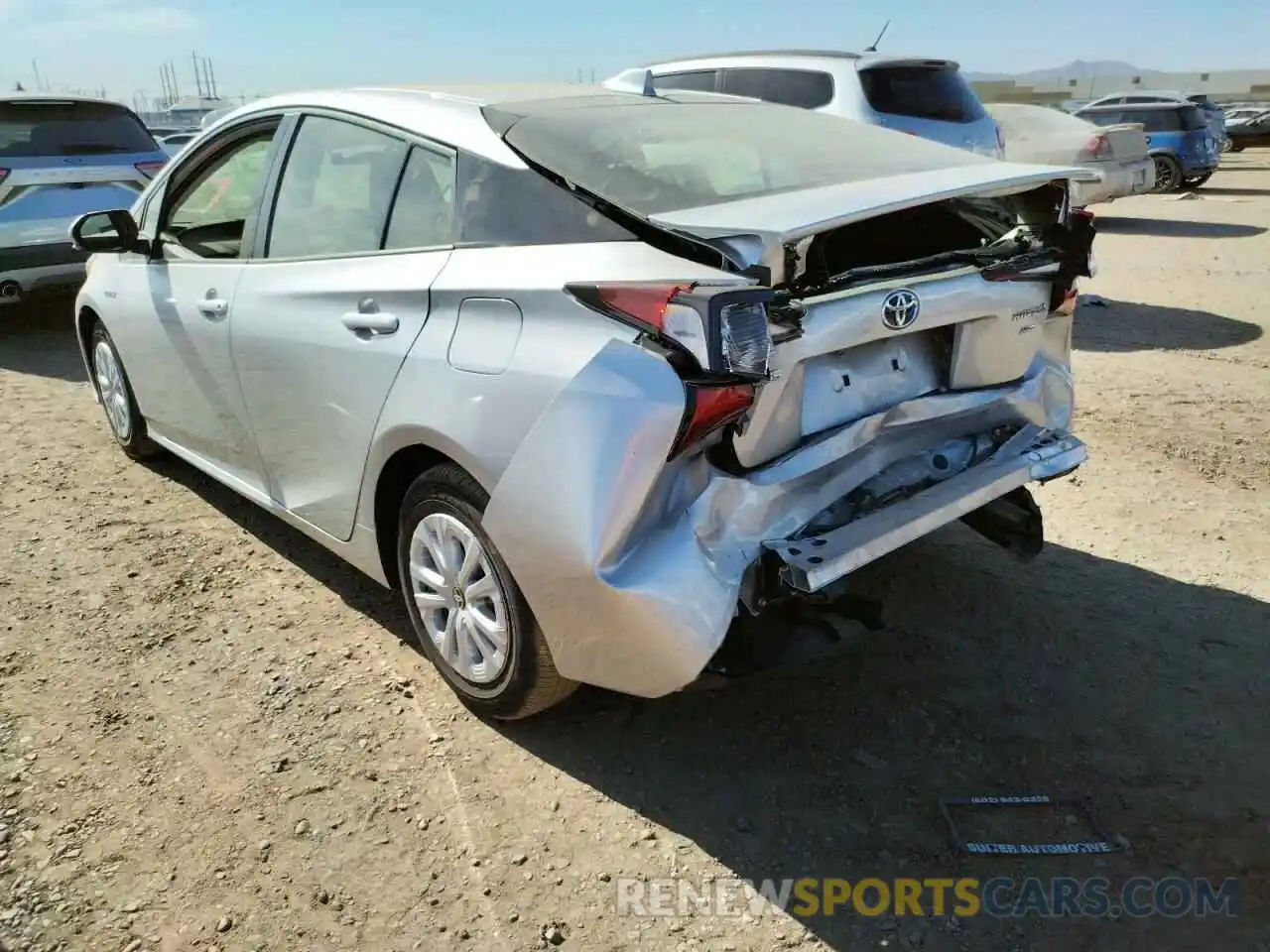 3 Photograph of a damaged car JTDKAMFU4N3160816 TOYOTA PRIUS NIGH 2022