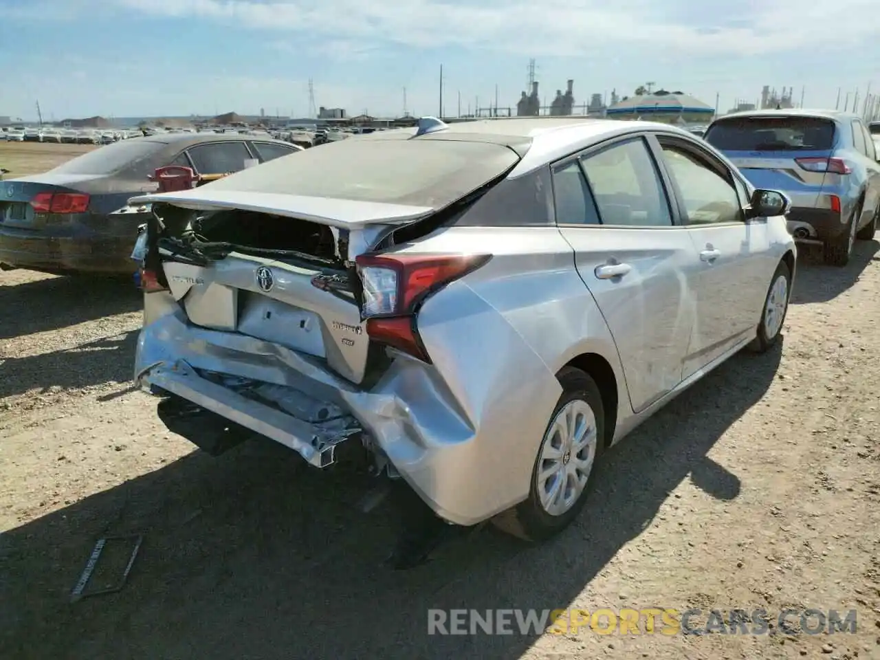 4 Photograph of a damaged car JTDKAMFU4N3160816 TOYOTA PRIUS NIGH 2022