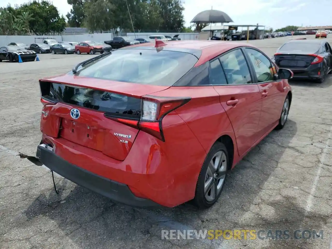 4 Photograph of a damaged car JTDKAMFU4N3164462 TOYOTA PRIUS NIGH 2022