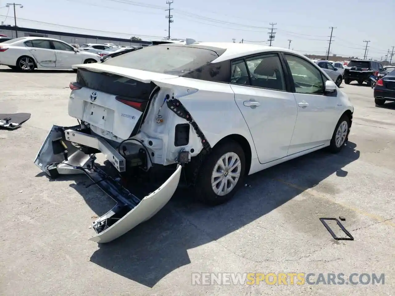 4 Photograph of a damaged car JTDKAMFU4N3164526 TOYOTA PRIUS NIGH 2022