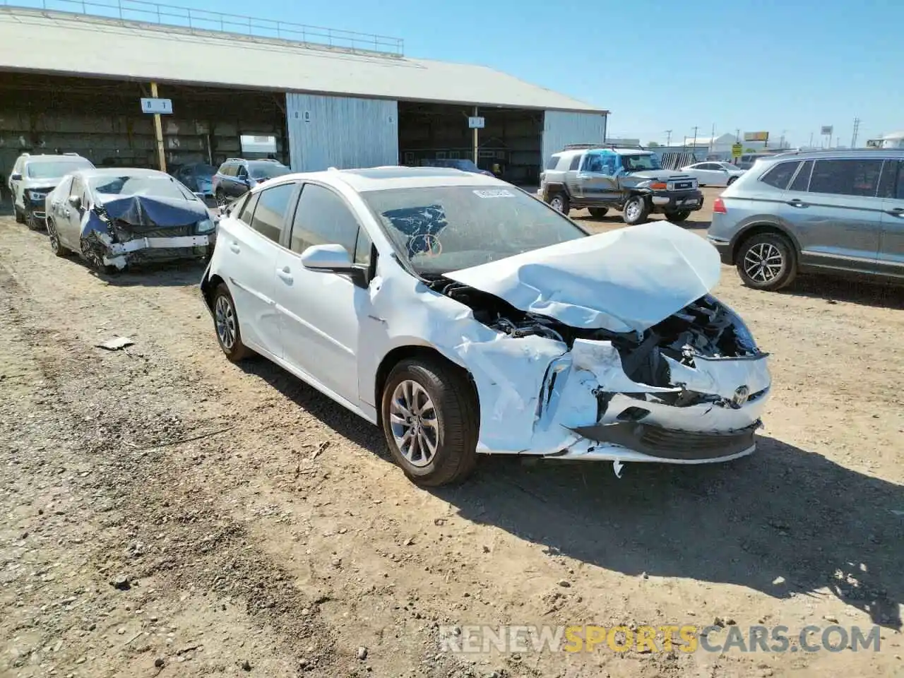 1 Photograph of a damaged car JTDKAMFU4N3166776 TOYOTA PRIUS NIGH 2022