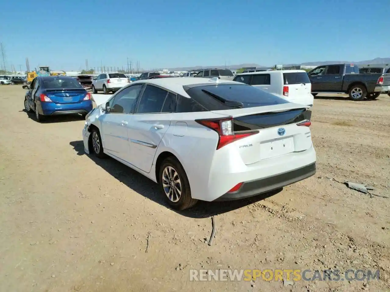 3 Photograph of a damaged car JTDKAMFU4N3166776 TOYOTA PRIUS NIGH 2022