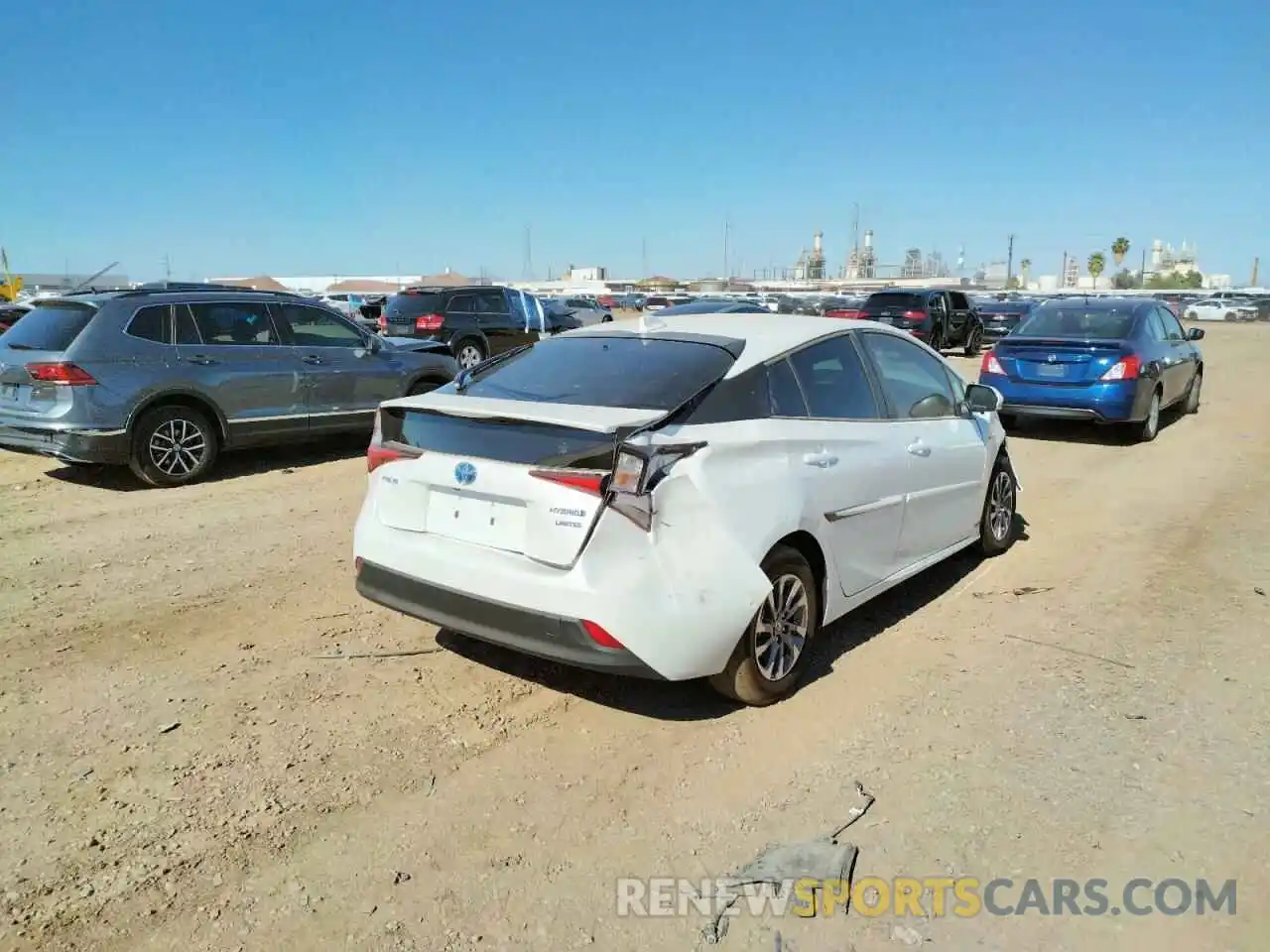 4 Photograph of a damaged car JTDKAMFU4N3166776 TOYOTA PRIUS NIGH 2022