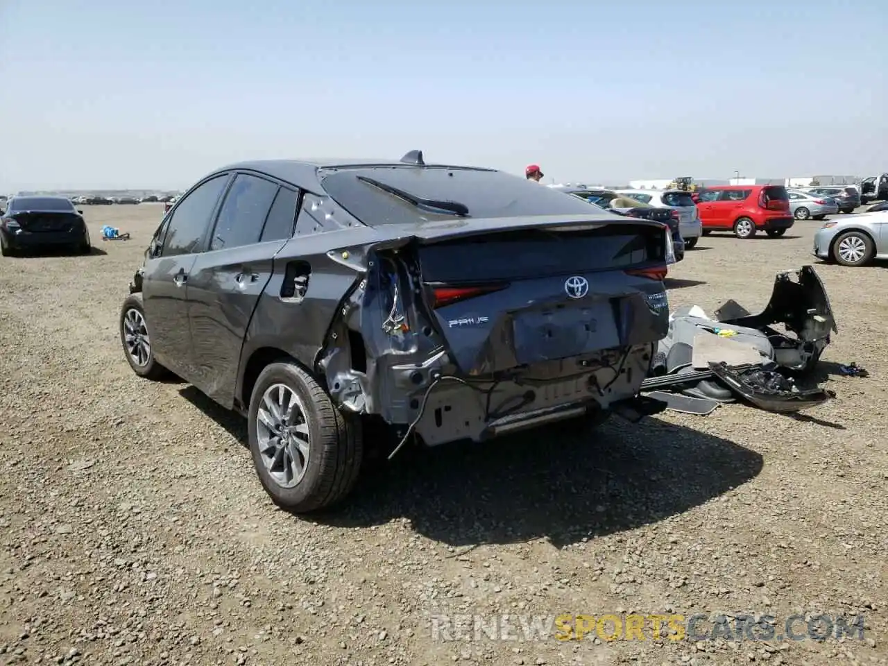 3 Photograph of a damaged car JTDKAMFU5N3156774 TOYOTA PRIUS NIGH 2022