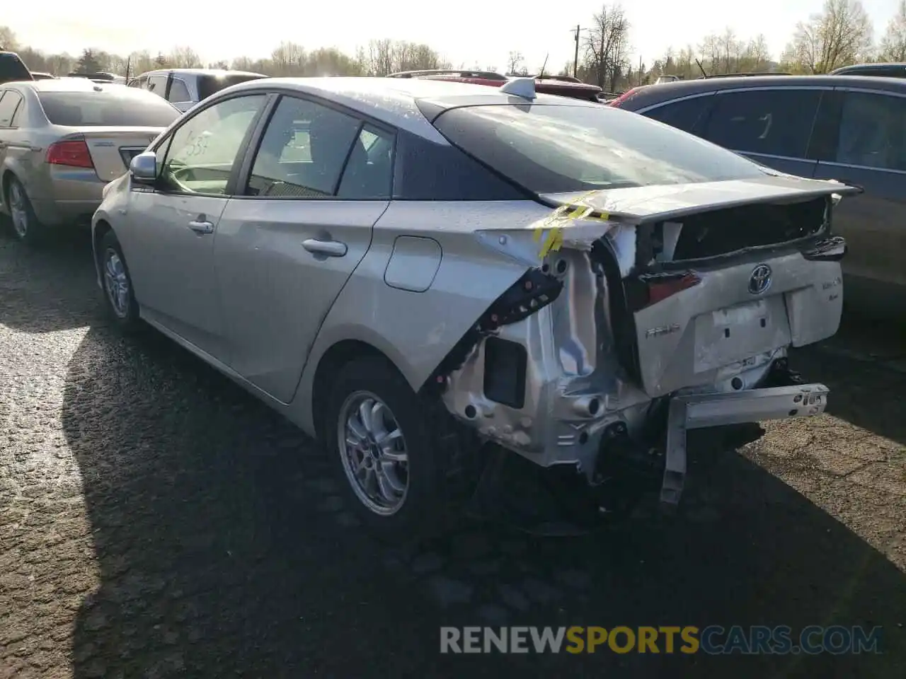 3 Photograph of a damaged car JTDKAMFU5N3159805 TOYOTA PRIUS NIGH 2022