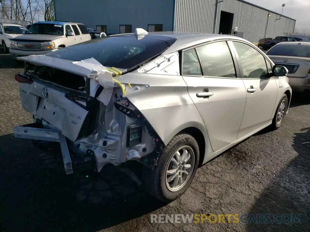 4 Photograph of a damaged car JTDKAMFU5N3159805 TOYOTA PRIUS NIGH 2022