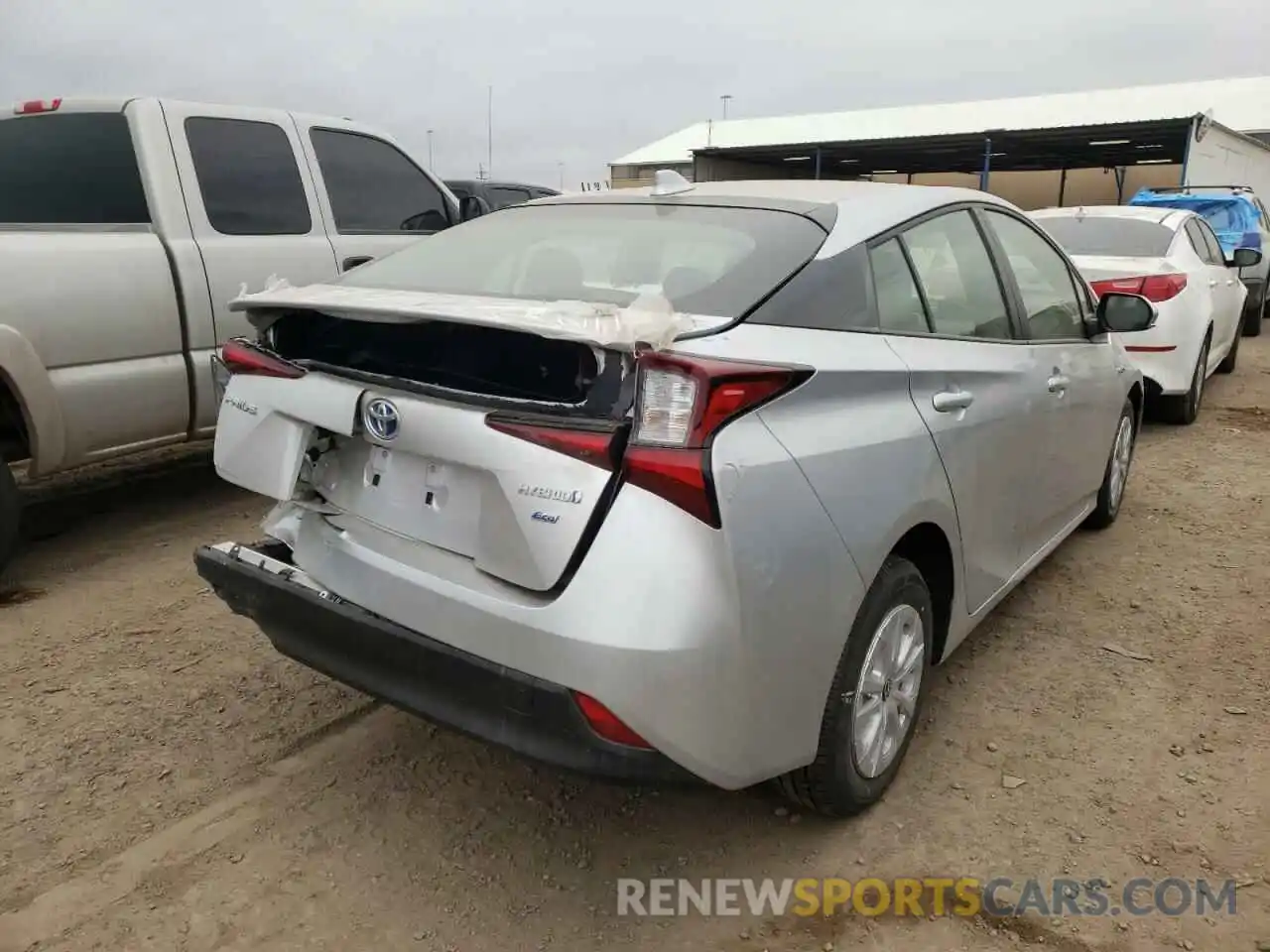 4 Photograph of a damaged car JTDKAMFU5N3160937 TOYOTA PRIUS NIGH 2022