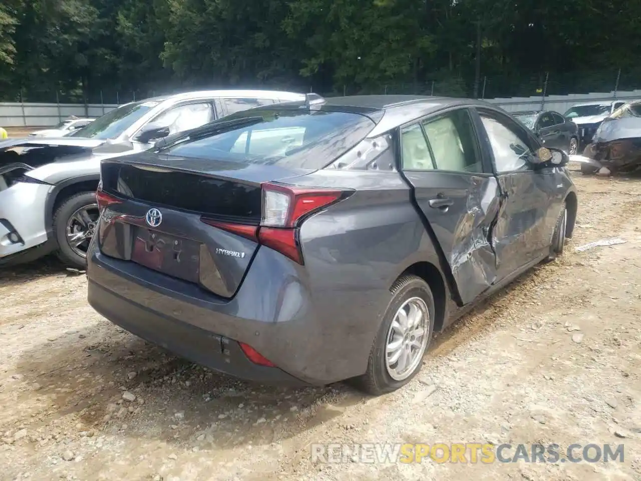 4 Photograph of a damaged car JTDKAMFU5N3163093 TOYOTA PRIUS NIGH 2022