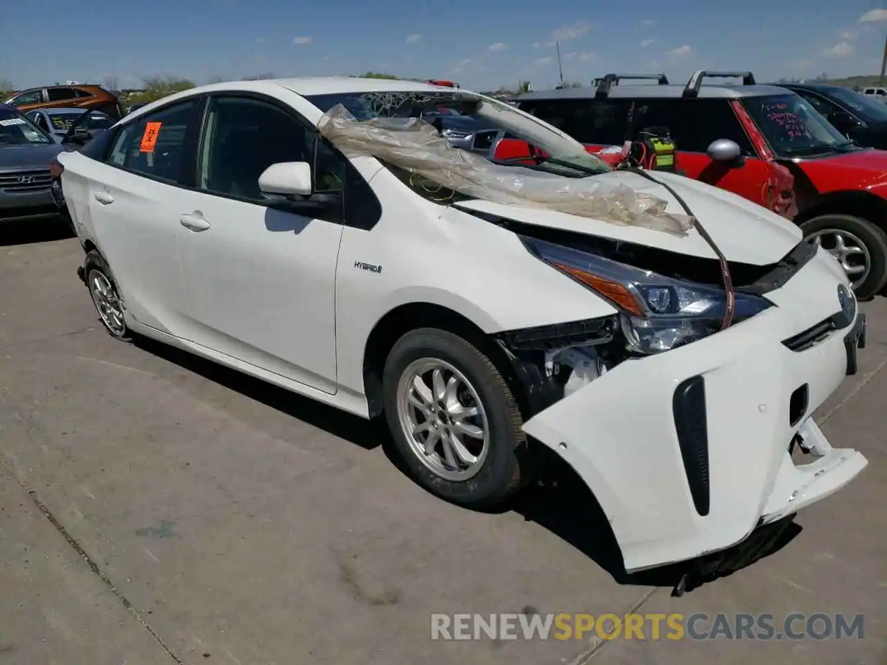 1 Photograph of a damaged car JTDKAMFU6N3153804 TOYOTA PRIUS NIGH 2022