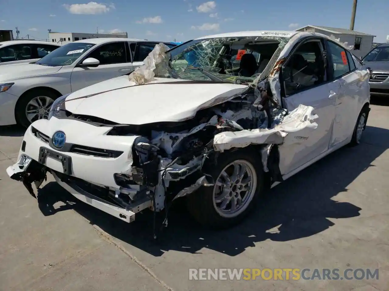 2 Photograph of a damaged car JTDKAMFU6N3153804 TOYOTA PRIUS NIGH 2022