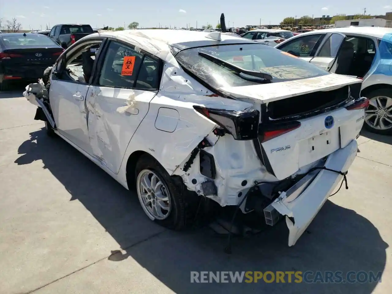 3 Photograph of a damaged car JTDKAMFU6N3153804 TOYOTA PRIUS NIGH 2022