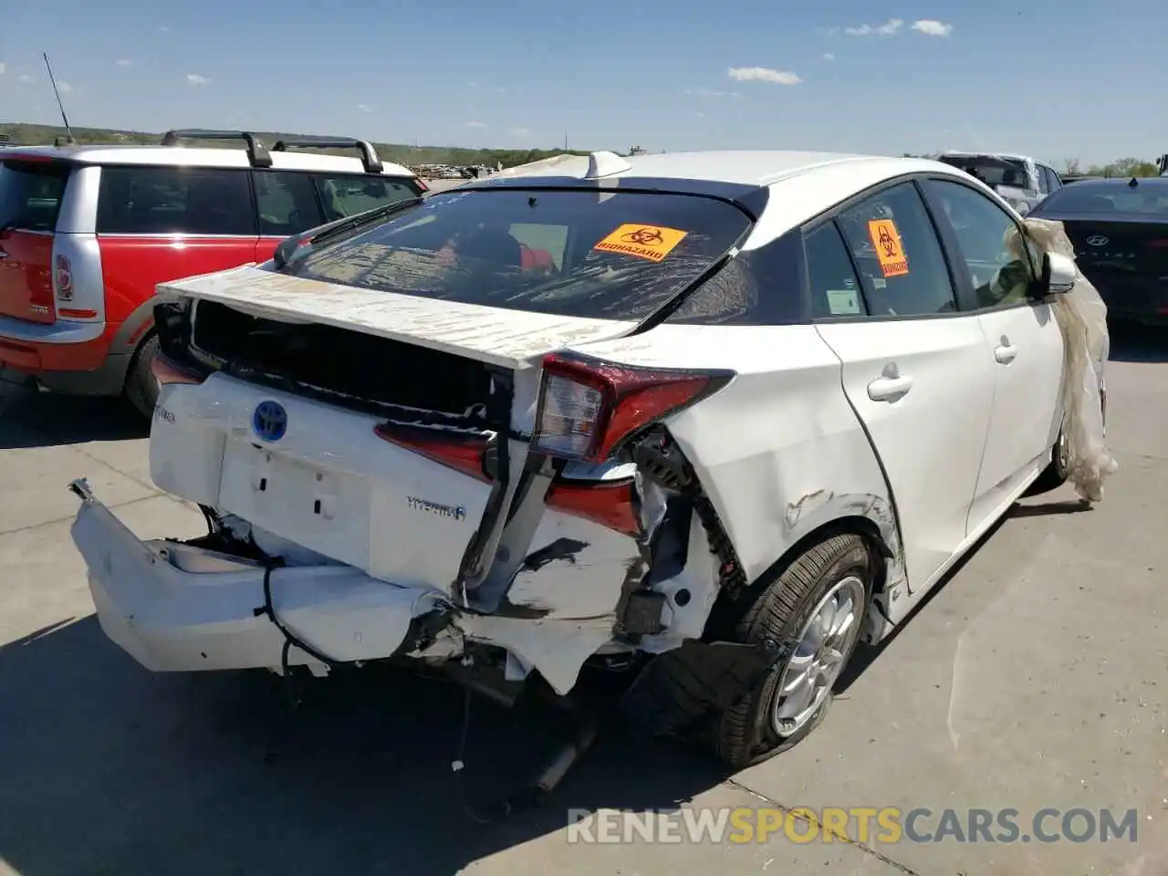 4 Photograph of a damaged car JTDKAMFU6N3153804 TOYOTA PRIUS NIGH 2022