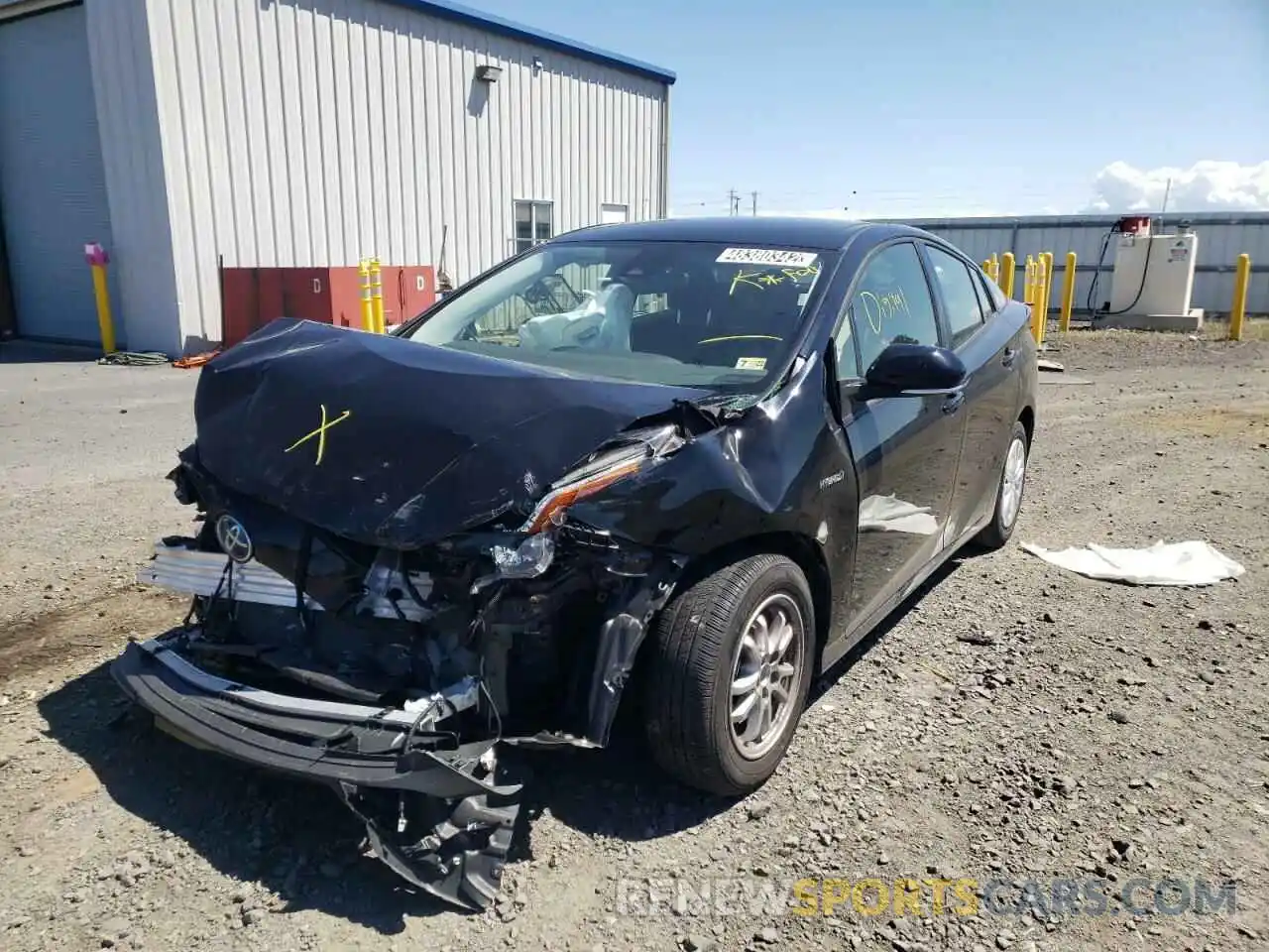 2 Photograph of a damaged car JTDKAMFU6N3154855 TOYOTA PRIUS NIGH 2022