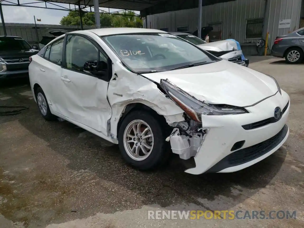 1 Photograph of a damaged car JTDKAMFU6N3157917 TOYOTA PRIUS NIGH 2022