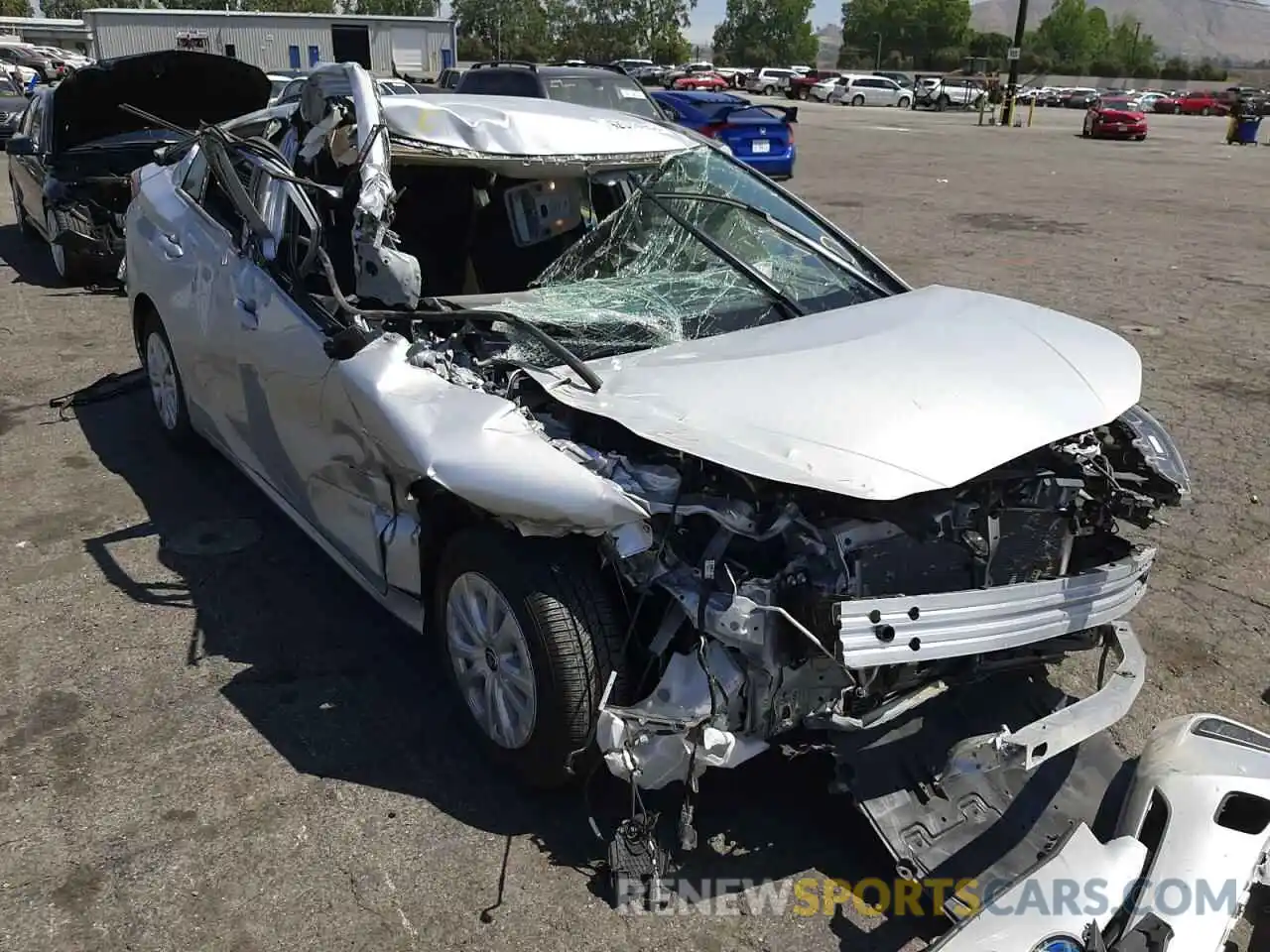 1 Photograph of a damaged car JTDKAMFU6N3159540 TOYOTA PRIUS NIGH 2022