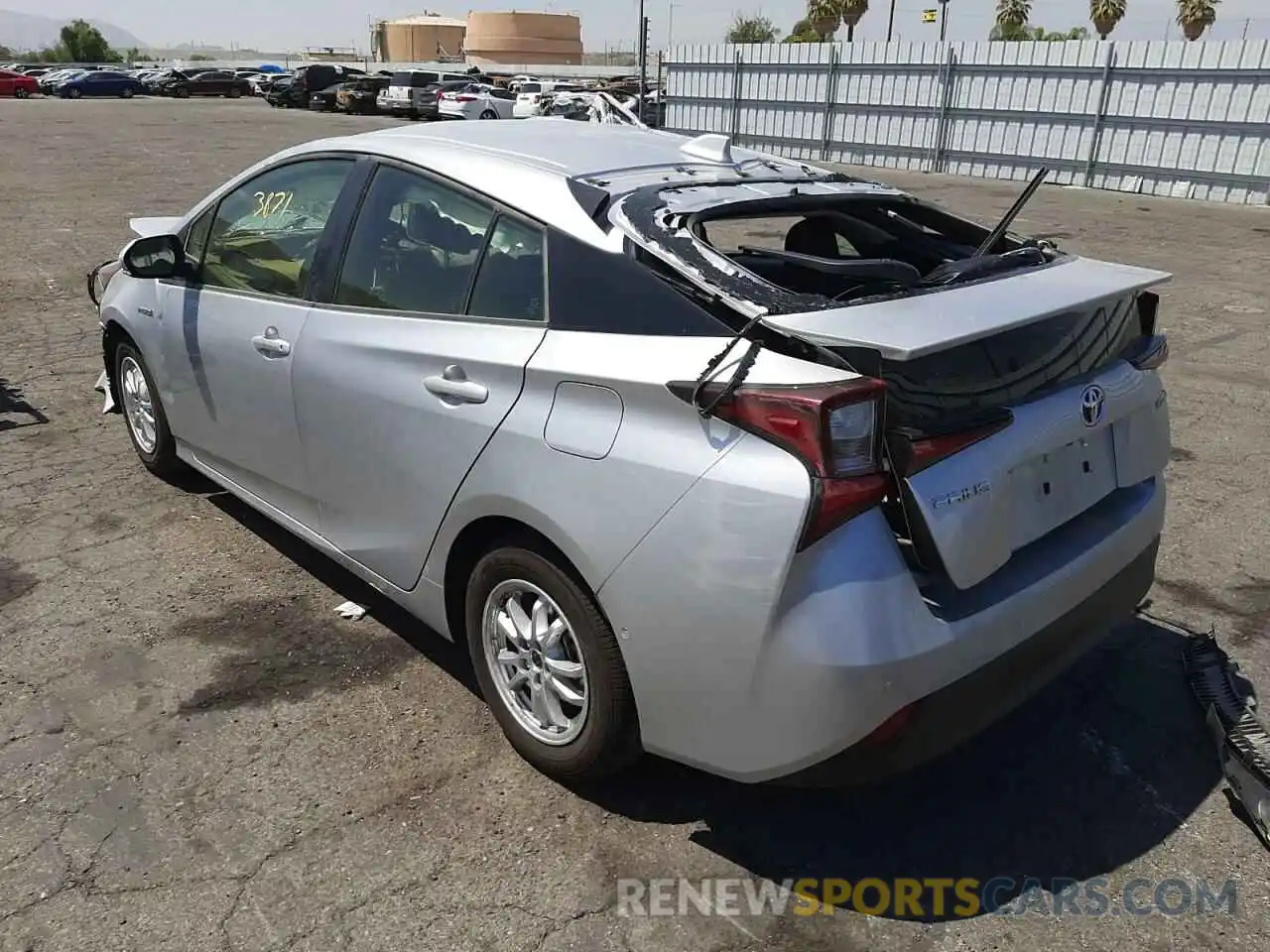 3 Photograph of a damaged car JTDKAMFU6N3159540 TOYOTA PRIUS NIGH 2022