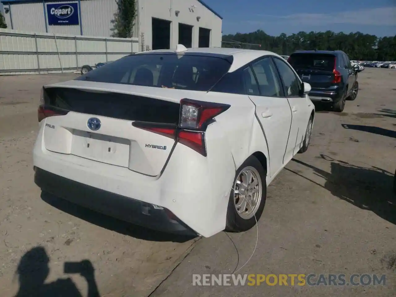 4 Photograph of a damaged car JTDKAMFU6N3159988 TOYOTA PRIUS NIGH 2022