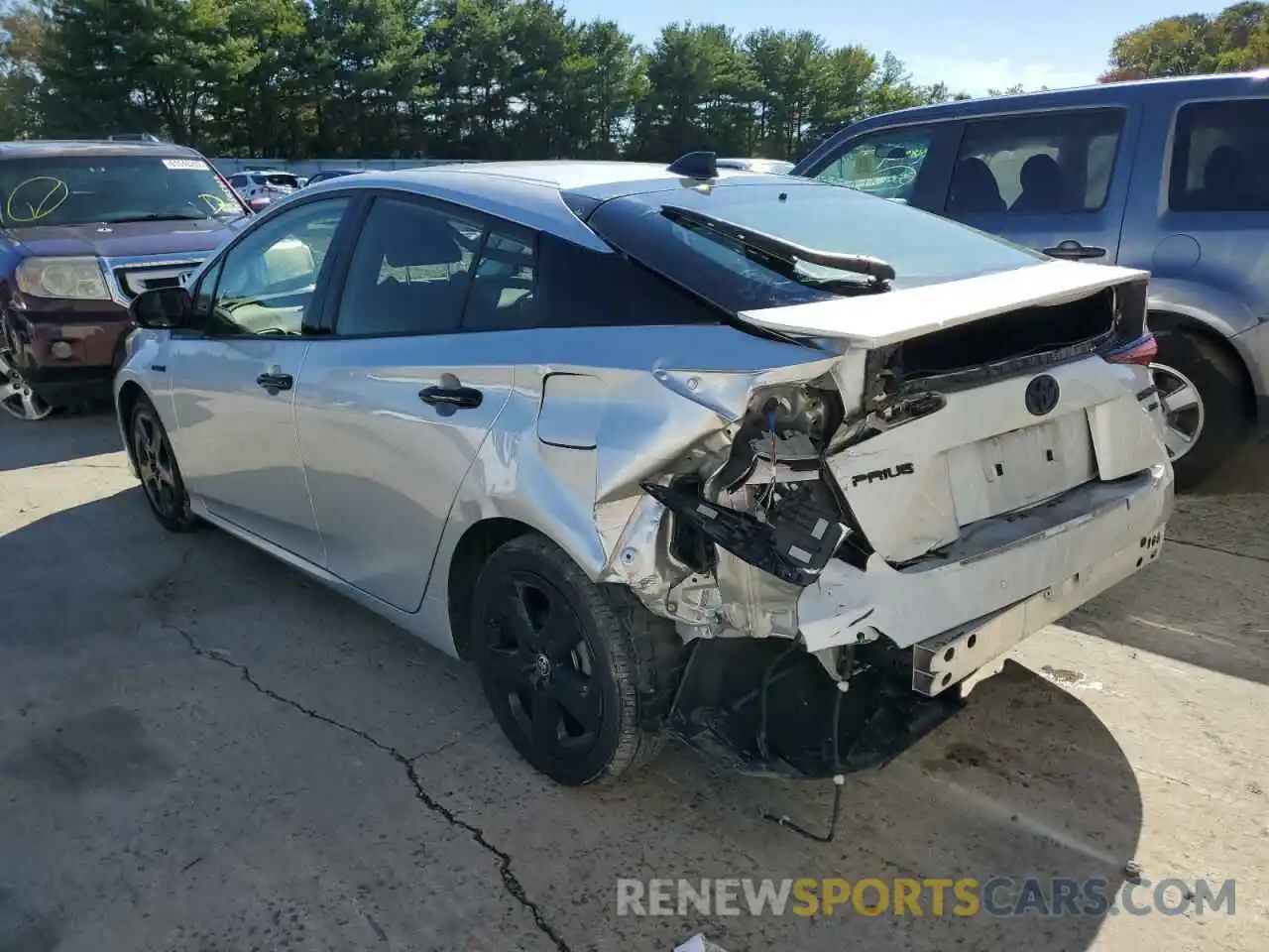 3 Photograph of a damaged car JTDKAMFU6N3161286 TOYOTA PRIUS NIGH 2022