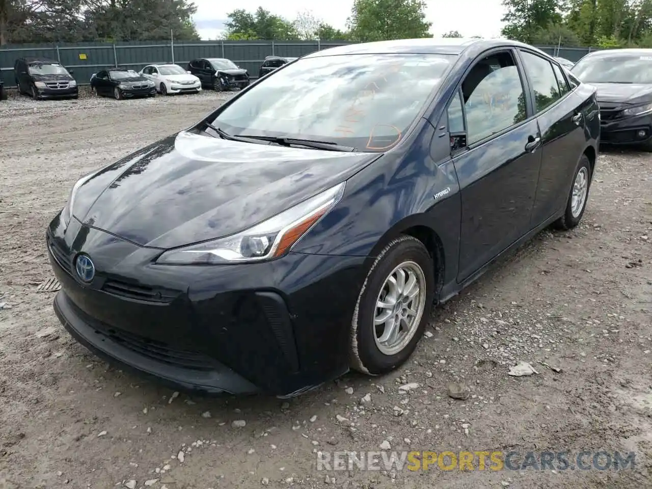 2 Photograph of a damaged car JTDKAMFU6N3163832 TOYOTA PRIUS NIGH 2022