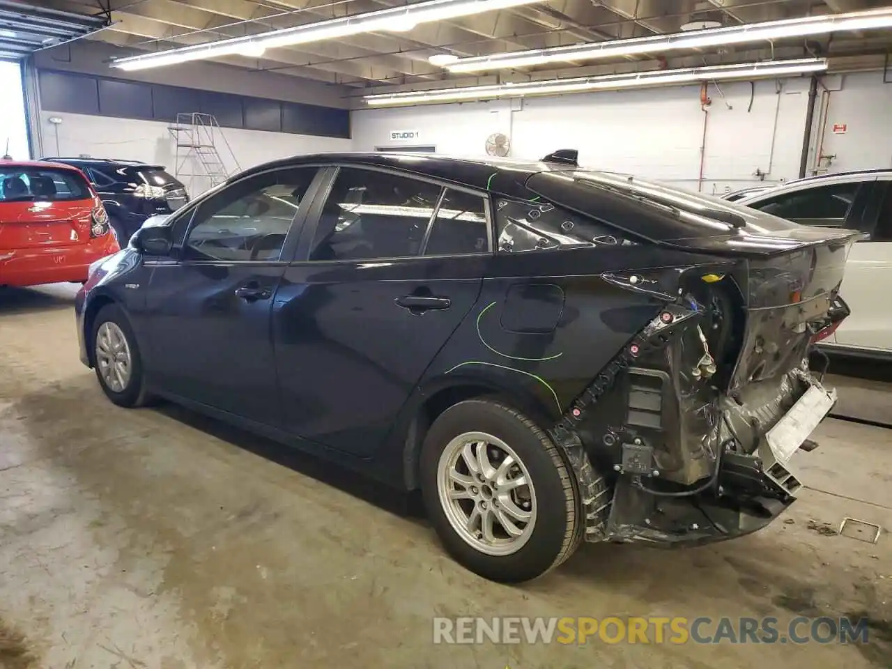 2 Photograph of a damaged car JTDKAMFU6N3166276 TOYOTA PRIUS NIGH 2022