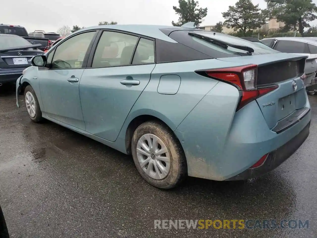 2 Photograph of a damaged car JTDKAMFU6N3178203 TOYOTA PRIUS NIGH 2022