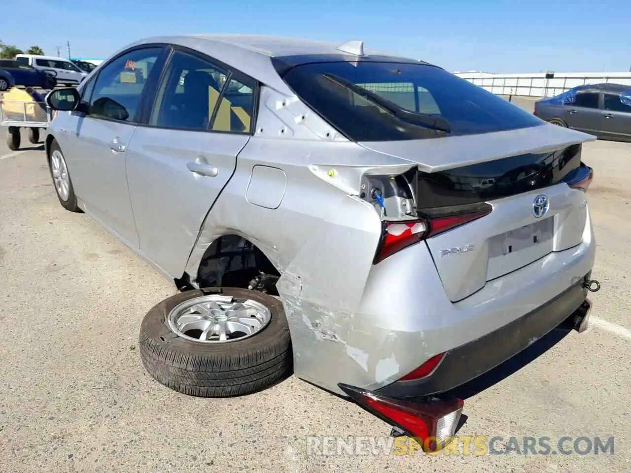 3 Photograph of a damaged car JTDKAMFU7N3156629 TOYOTA PRIUS NIGH 2022