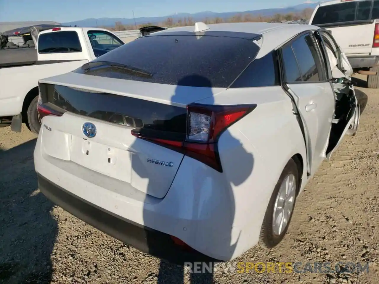 4 Photograph of a damaged car JTDKAMFU7N3164827 TOYOTA PRIUS NIGH 2022