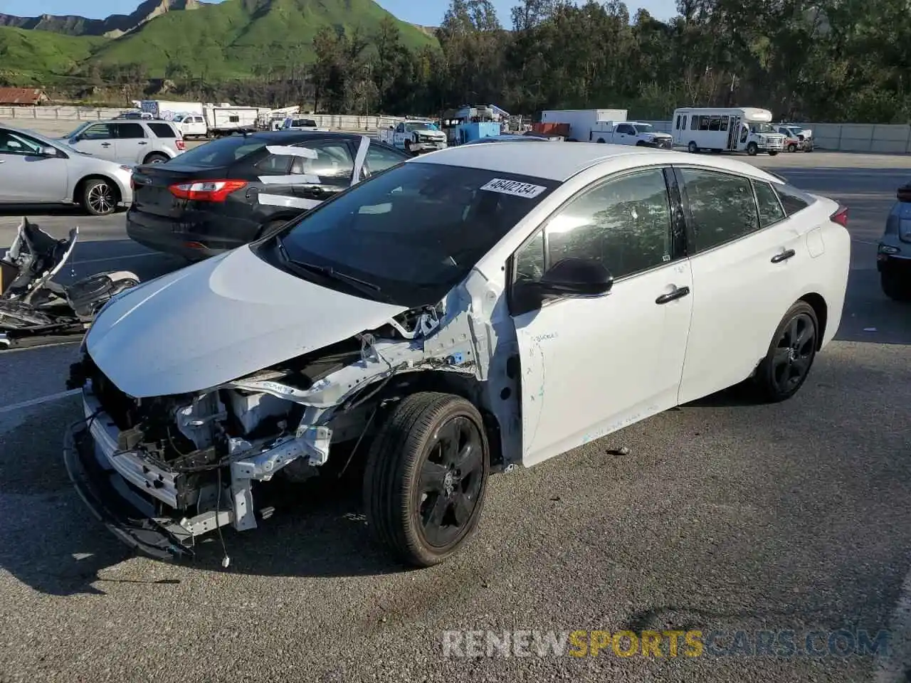 1 Photograph of a damaged car JTDKAMFU7N3172989 TOYOTA PRIUS NIGH 2022