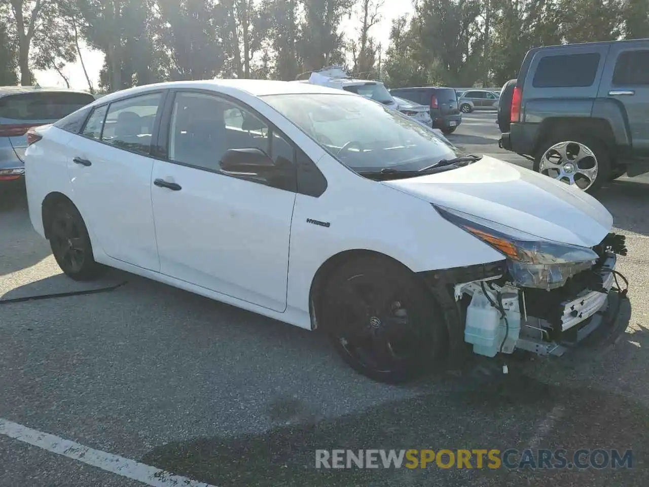 4 Photograph of a damaged car JTDKAMFU7N3172989 TOYOTA PRIUS NIGH 2022