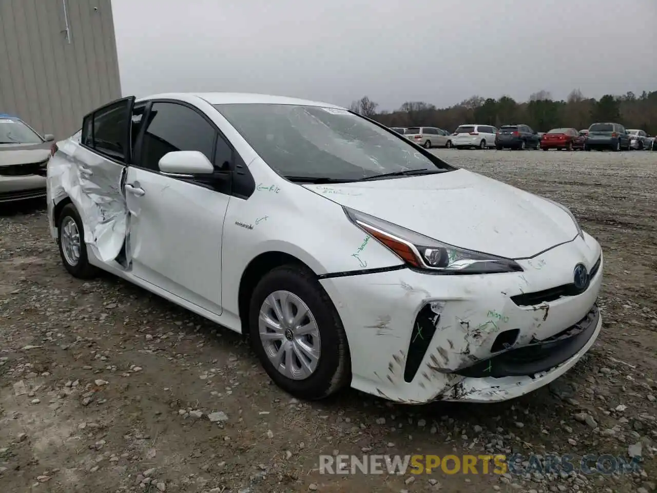 1 Photograph of a damaged car JTDKAMFU8N3155201 TOYOTA PRIUS NIGH 2022