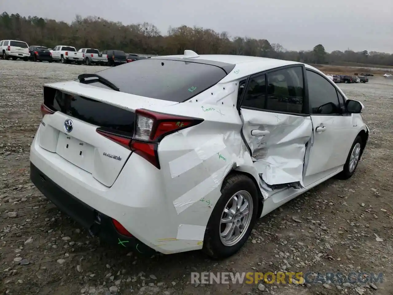 4 Photograph of a damaged car JTDKAMFU8N3155201 TOYOTA PRIUS NIGH 2022