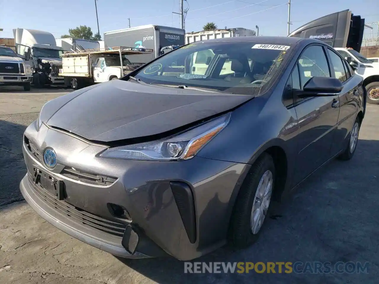 2 Photograph of a damaged car JTDKAMFU8N3158017 TOYOTA PRIUS NIGH 2022