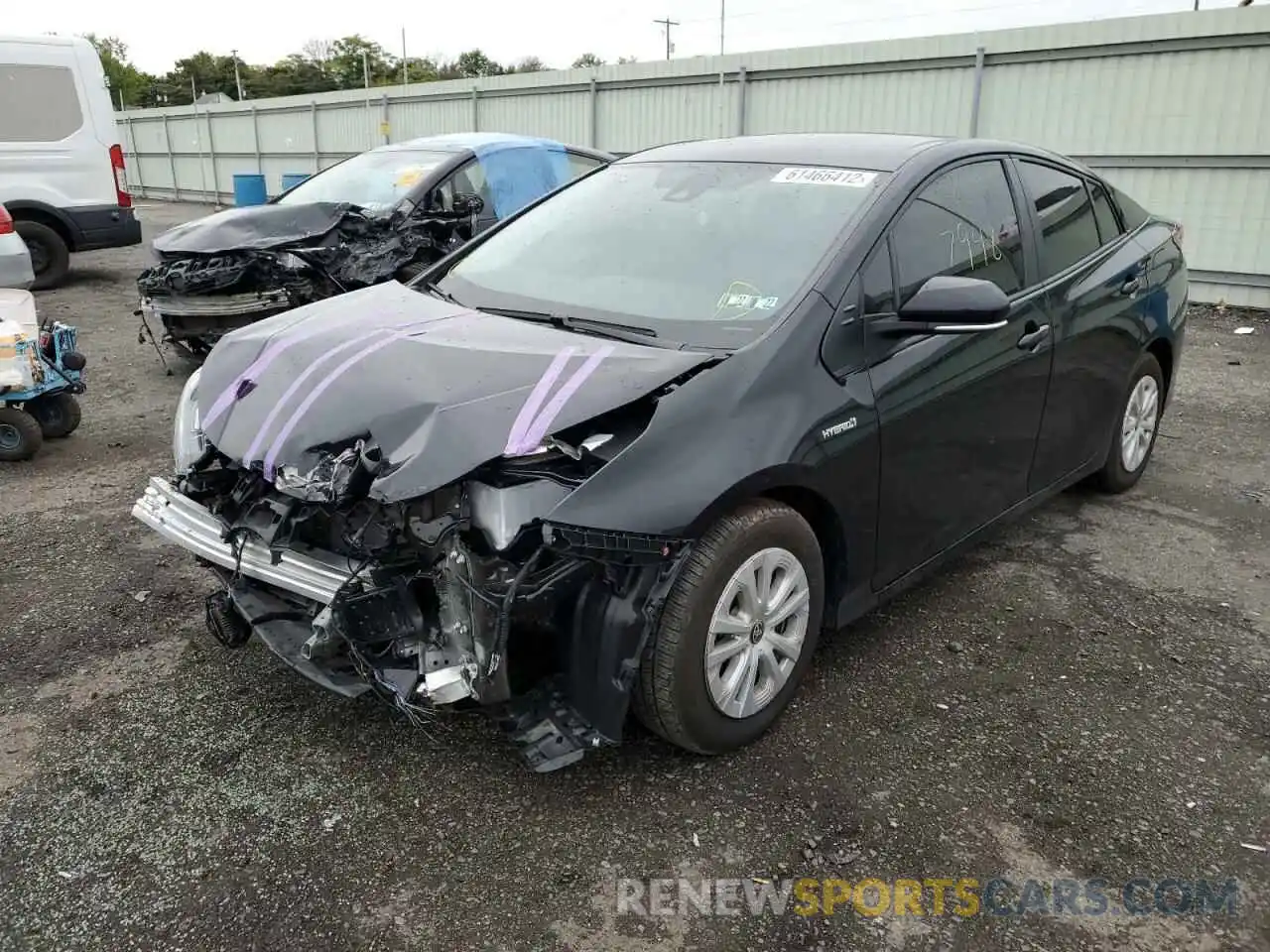 2 Photograph of a damaged car JTDKAMFU8N3158518 TOYOTA PRIUS NIGH 2022