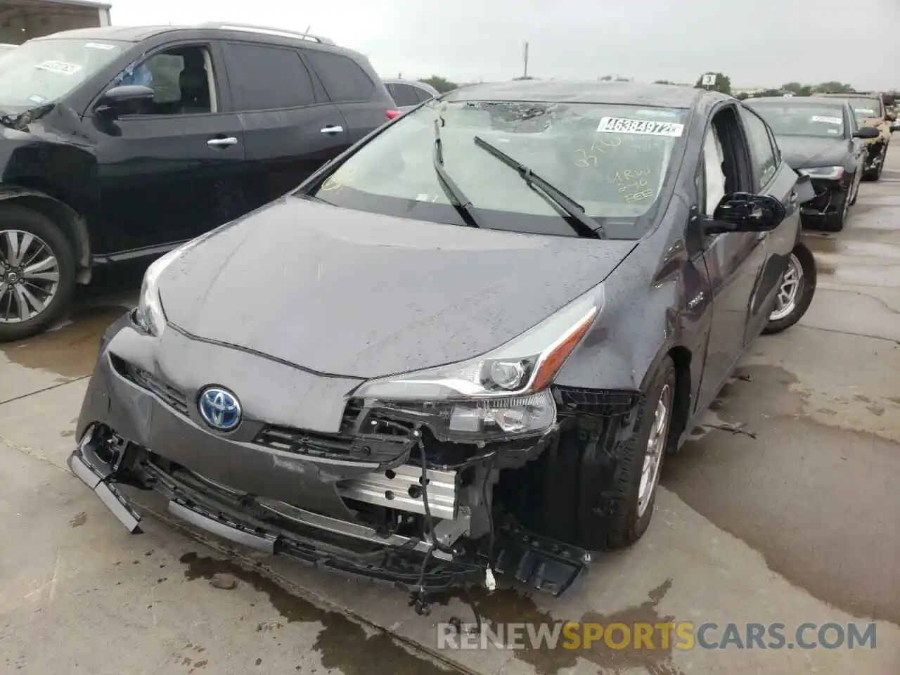 2 Photograph of a damaged car JTDKAMFU8N3159412 TOYOTA PRIUS NIGH 2022